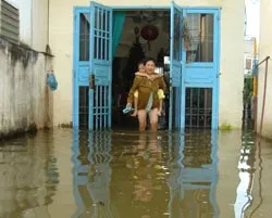 Sáng nay, Phú Yên: Mưa lớn gây ngập, học sinh phải nghỉ học
