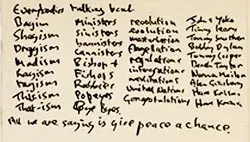Đấu giá bản nhạc viết tay của John Lennon