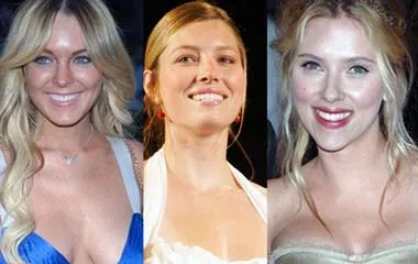 Lindsay Lohan,Jessica Biel, Scarlett Johansson (từ trái sang phải)