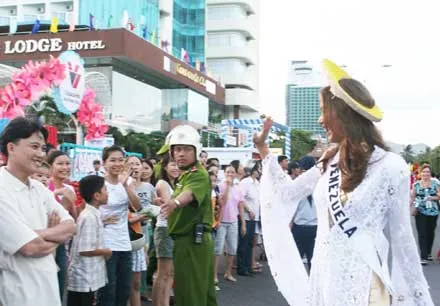 Nụ cười của hoa hậu Venezuela.