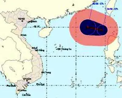 Áp thấp nhiệt đới sẽ mạnh lên thành bão