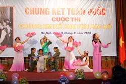 Chung kết toàn quốc cuộc thi “Chúng em kể chuyện Bác Hồ”