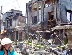 Cần Thơ: Cháy lớn tại Trung tâm thương mại Thốt Nốt