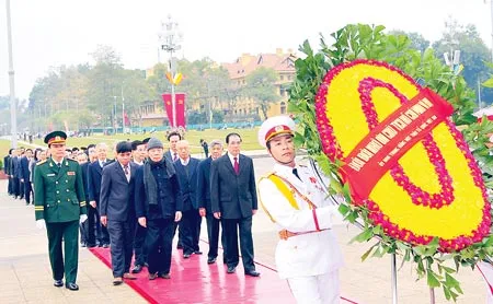 Lãnh đạo Đảng, Nhà nước viếng Chủ tịch Hồ Chí Minh