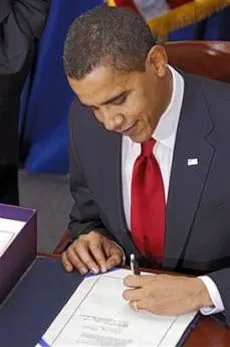 Tổng thống Mỹ Barack Obama ký thành luật gói kích thích kinh tế 787 tỷ USD