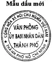 Văn phòng UBND TPHCM giới thiệu mẫu dấu