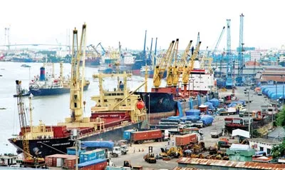 Cảng Sài Gòn bốc xếp hàng xuất khẩu