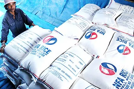 Sản phẩm gạo xuất khẩu của Xí nghiệp lương thực Sài Gòn Satake được vận chuyển xuống tàu xuất khẩu. Ảnh: THÀNH TÂM