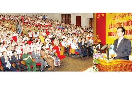 Phát động thi đua cả nước hướng tới kỷ niệm 1.000 năm Thăng Long - Hà Nội