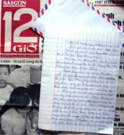 Bức thư của em Hoàng Thị Cúc