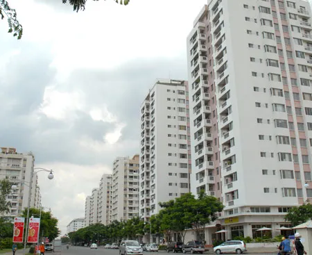 Một khu cao ốc tại Đô thị Phú Mỹ Hưng. Ảnh: ĐỨC TRÍ