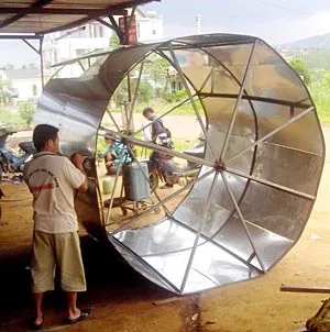 Phong điện giá rẻ từ vỏ thùng phuy