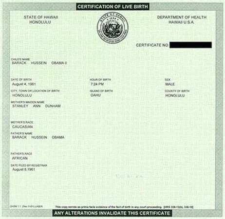 Hawaii khẳng định Tổng thống Obama sinh tại Mỹ