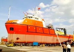 Đà Nẵng: Hạ thủy tàu ứng phó tràn dầu hiện đại nhất Đông Nam Á