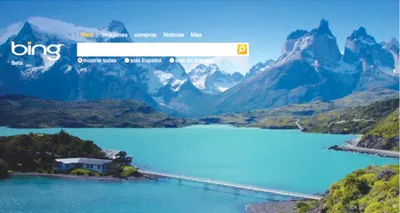 Giao diện của trang Bing