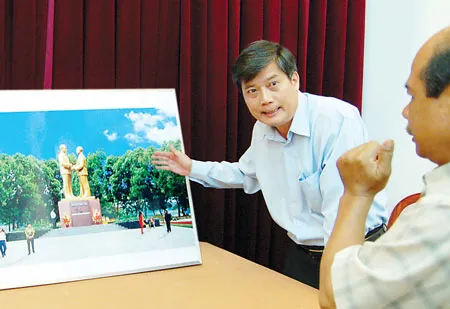 Lãnh đạo TPHCM và Hà Nội trao đổi về Dự án tượng đài Bác Hồ và Bác Tôn