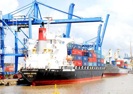 Cảng Cát Lái là cảng trên sông với quy mô lớn. Ảnh: CAO THĂNG