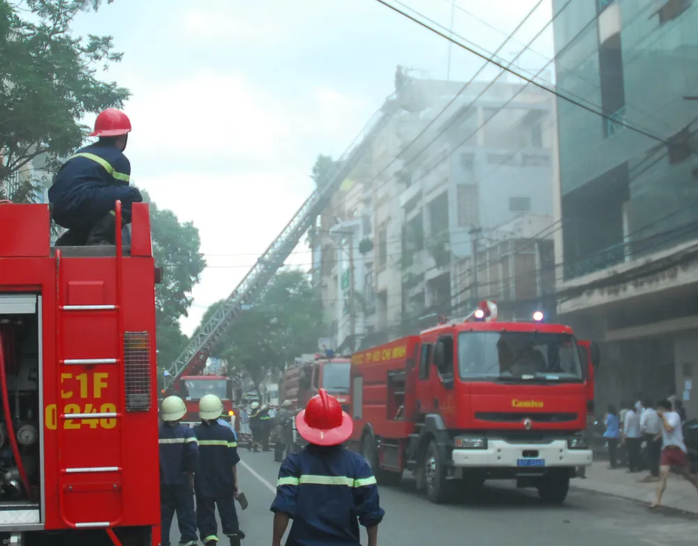 TPHCM: Cháy cửa hàng quần áo thời trang