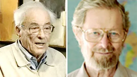 Hai nhà khoa học Willard S. Boyle (trái) và George E. Smith
