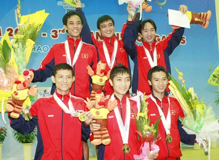 Đội tuyển cầu nam Việt Nam giành chiến thắng trước đội tuyển Trung Quốc để đoạt HCV