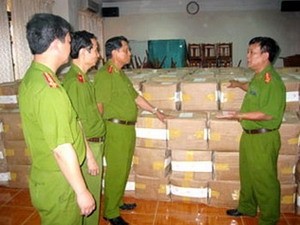 Packages of marijuana totaling nearly eight tons were seized by police in Quang Ninh Province last year (Photo: CAND)