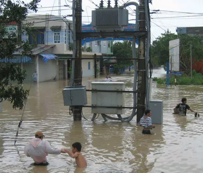 Những công trình chặn dòng thoát lũ!