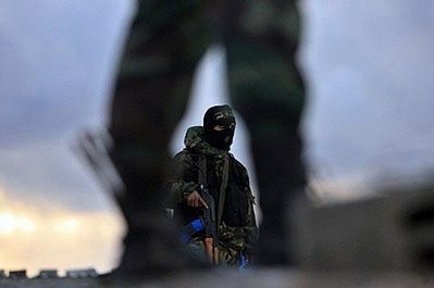 Islamic Jihad militants are seen in the Gaza Strip.