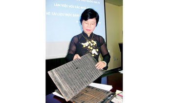 The Nguyen Dynasty wood blocks in the central town of Da Lat. Recently recognized by UNESCO, some of the blocks are said to illustrate Vietnam's sovereignty over Hoang Sa archipelago.