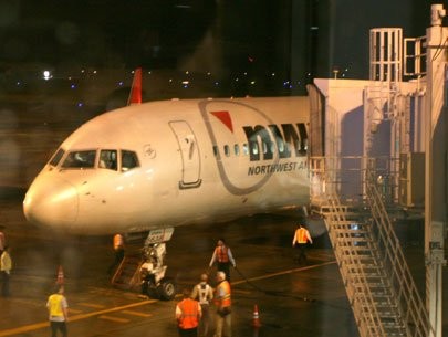 A Northwest Airlines plane seen at Tan Son Nhat Airport in Ho Chi Minh City. Northwest under Delta Air Lines will stop its HCM City-Tokyo route on March 27, 2010 (Photo: Thoi Bao Kinh Te Saigon Online)