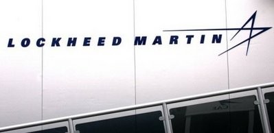 The logo of US company Lockheed Martin.