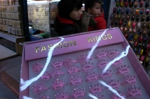 A jewelry shop in Hong Kong