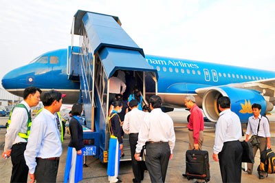 National flag carrier Vietnam Airlines is unable to start direct flights to the US since Vietnamese aviation agencies are unable to achieve international safety standards (Photo: SGGP)