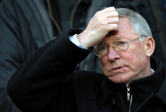 Manchester United manager Sir Alex Ferguson during the English Premier League football match between Manchester United and Hull City at Old Trafford on January 23, 2010. AFP PHOTO
