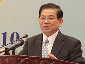 President Nguyen Minh Triet told the judiciary at a conference January 25 to step up reforms (Photo: Nhan Dan)
