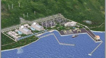An artist's impression of a nuclear power plant which will be built in Ninh Thuan Province (Photo: EVN)