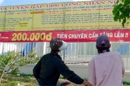 Businesses now need to recruit more workers for production to overcome the effects of the economic downturn.