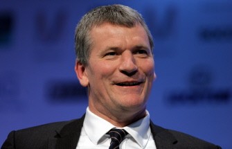 Manchester United chief executive David Gill answers questions during a question and answer session following the European Clubs Association (ECA) AGM at the Soccerex European Forum in Manchester on March 3, 2010. AFP photo