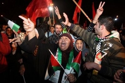 Palestinians, foreign activists and left-wing Israelis demonstrate in east Jerusalem against Israeli settlements and occupation.