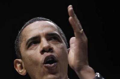 U.S. President Barack Obama at George Mason University's Patriot Center in Fairfax, Virginia, March 19, 2010. (Source: AFP)