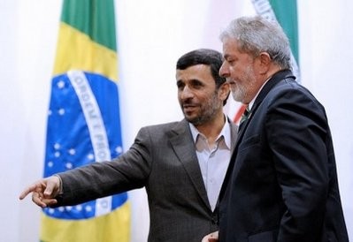 Iranian President Mahmoud Ahmadinejad (L) and Brazilian President Luiz Inacio Lula da Silva are pictured in Brasilia in 2009.