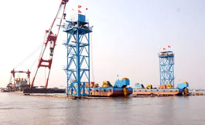 Đốt hầm dìm số 1 đã sẵn sàng cho việc lai dắt