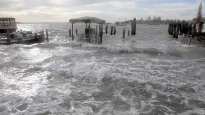 Quang cảnh khu vực neo tàu ở Venice