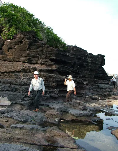 Dấu ấn của ngọn núi lửa đã ngủ yên hàng triệu năm.