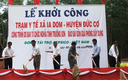 Khởi công xây dựng trạm y tế tại xã Ia Dom, huyện Đức Cơ (tỉnh Gia Lai)