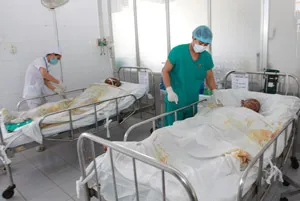 Nổ khí metan trong hầm công trình cao ốc, 2 công nhân nguy kịch