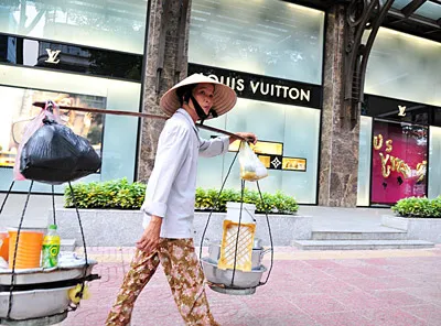 Người có mức thu nhập thấp rất khó mua được những sản phẩm ngoại cao cấp.Ảnh: VIỆT DŨNG