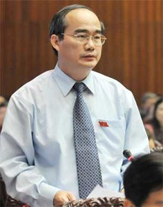 Deputy Prime Minister Nguyen Thien Nhan speaks about education at a National Assembly meeting in Hanoi on June 7 (Photo: SGGP)