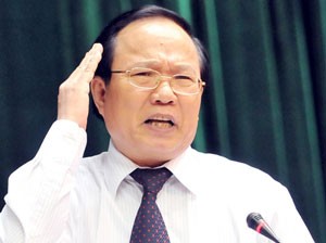 Minister of Culture, Sports and Tourism Hoang Tuan Anh speaks during a Q&A session on June 11