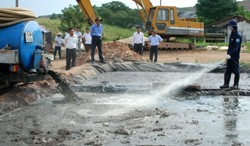 Solid waste is gathered in Phuoc Hiep commune in Ho Chi Minh City's Cu Chi District (Photo:VNA)