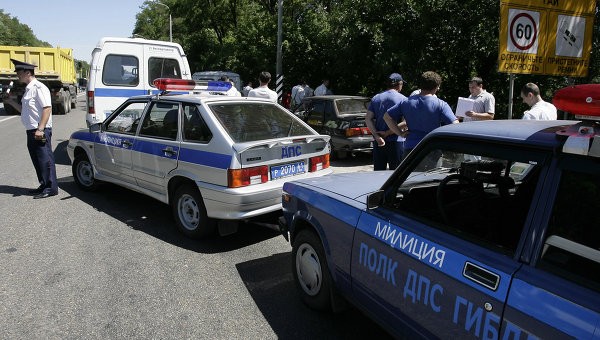 Police block the area where five people were killed in a spate of attacks by terrorists. (Photo: RIA-Novosti)